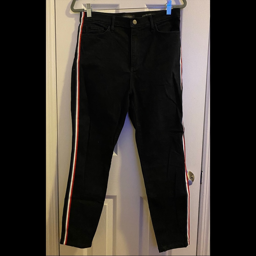Banana Republic side stripe skinny Jean size 30